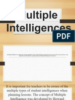 Multiple Intelligences