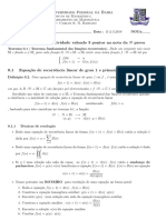 MATA97-Atividade Valendo 3 Pontos Na Nota Da 3 Prova: Universidade Federal Da Bahia