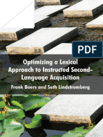 Optimizing A Lexical Approach To Instructed Second Language Acquisition (Frank Boers, Seth Lindstromberg)