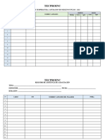 Formato de Registro de Temperatura