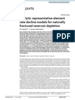 Analytic Representative Element Rate Decline Models For Naturally Fractured Reservoir Depletion