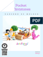 14 Caderno de Moldes Pockets Flintstones