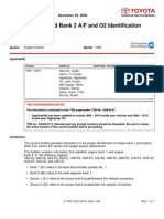 Toyota Identificación de Bancada y Sondas Lambda