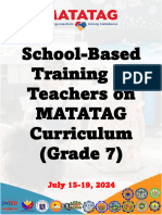 Day 1 MATATAG Curriculum Training Newsletter