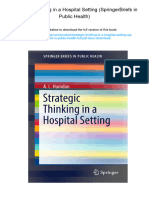 Final ScribdStrategic Thinking in A Hospital Setting (SpringerBriefs in Public Health) - , 978-3319535968