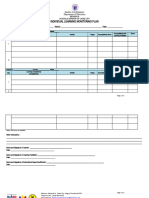 Individual Learning Monitoring Plan