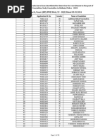 List of Candidates Who Have Been Shortlisted For Interview For Recruitment To The Post of Constables/Lady Constables in Kolkata Police - 2022