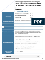 Examen - (AAB01) Cuestionario 2 - Fortalezca Su Aprendizaje Dando Respuesta Al Segundo Cuestionario en Línea