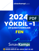 2024 Yökdi̇l 1 (25 Şubat) Sorulari Fen