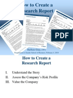 How To Create A Research Report