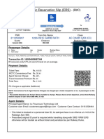 Electronic Reservation Slip (ERS) : 2110535207 12204/Shc Garib Rath Ac Chair Car (CC)