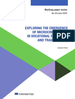 Exploring The Emergence of Microcredentials in Vocational Education and Training (Vet)