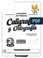 Cuaderno Trabajo Caligrafía-Ortografía 2º Primaria (II Tomo)