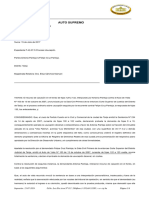 Auto Supremo: Estado Plurinacional de Bolivia Organo Judicial