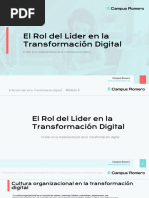 Modulo 4 El Rol Del Líder en La Transformación Digital