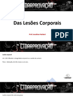 Turma de Questões - Das Lesões Corporais.