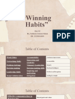 Winning Habits