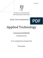 Junior Cycle 2024 Applied Technology Coursework Brief