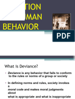 Devation in Human Behavior 2