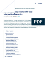 Mastering Interjections With Cool Interjection Examples - 7ESL