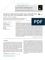 Performance Evaluation and Solar Radiation Capture of Opt 2014 Energy Conver