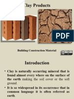 Clay Products: Building Construction Material