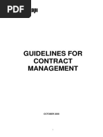 Guidelines For Contract Management