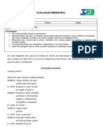 Avaliação de Espanhol - 9 Ano - 2 Bim - Imb