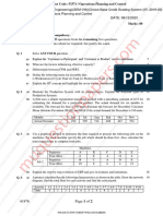 Be - Mechanical Engineering - Semester 8 - 2023 - December - Operations Planning and Control Rev 2019 C' Scheme