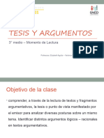 La Tesis y Argumentos