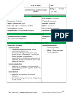 Fiche de Poste - Chef de Service Maintenance Et Utilités