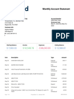 1664 May Monthly Statement Thread Bank