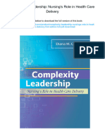 Complexity Leadership: Nursing's Role in Health Care Delivery. ISBN 0803622333, 978-0803622333