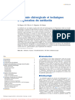 Anatomie Chirurgicale de Techniques D'exploration Du Médiastin