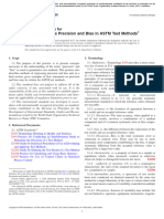 Use of The Terms Precision and Bias in ASTM Test Methods: Standard Practice For