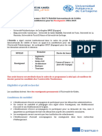 Programme Erasmus+ KA171 Mobilité Internationale de Crédits Appel À Candidatures Pour Les 2024-2025 Partenaires Du Projet