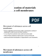 3 Translocation of Substances Across Cell Membranes 4