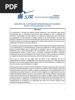 Reporte de La Situación Humanitaria en Colombia - JRS-COL 2011