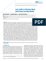 Prediction of Network Traffic in Wireless Mesh Networks Using Hybrid Deep Learning Model