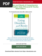 Full Download Eating Disorders and Obesity A Comprehensive Handbook 3rd Edition Kelly D Brownell B Timothy Walsh Editors PDF