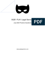 PastPaperHero - SQE1 FLK1 Legal Services - July 2024 Practice Questions