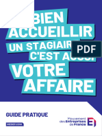 Guide MEDEF Accueillir Stagiaire