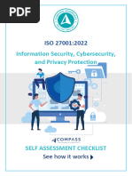 Compass ISO 27001 2022 Self Assessment Checklist