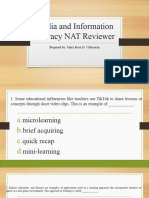 Media and Information Literacy NAT Reviewer SET A