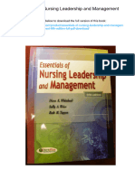 Essentials of Nursing Leadership and Management. ISBN 0803622082, 978-0803622081