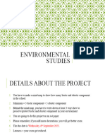 Environmental Studies Project - Biotic and Abiotic Component