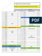 MECH - I & II EVEN - SEM Academic Schedule 2023-2024