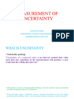 Measurement of Uncertainty