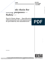 Short Link Chain For Lifting Purposes - Safety