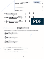 ABRSM Music Theory Practice Paper 2022 Grade 5 C